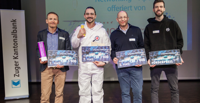 Die Gewinner des Zuger Jungunternehmerpreis 2022