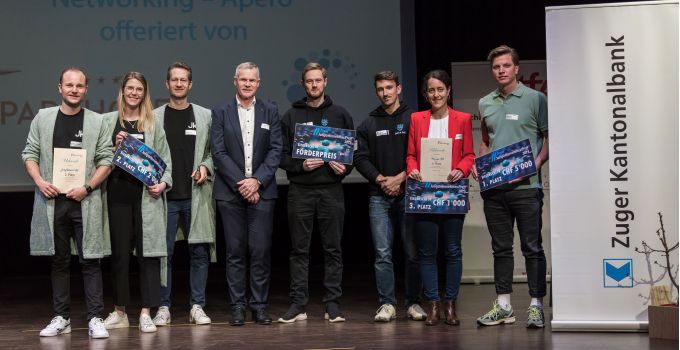 Die Gewinner des Zuger Jungunternehmerpreis 2023
